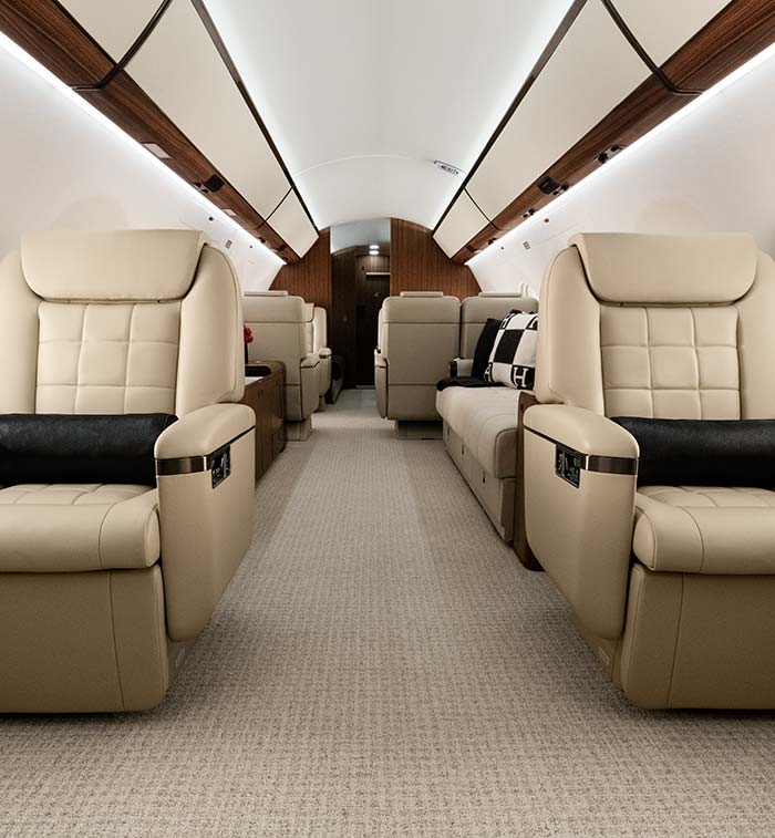 Gulfstream G650 كابينة