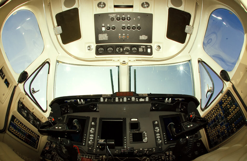 Beechcraft King Air 350 قمرة القيادة
